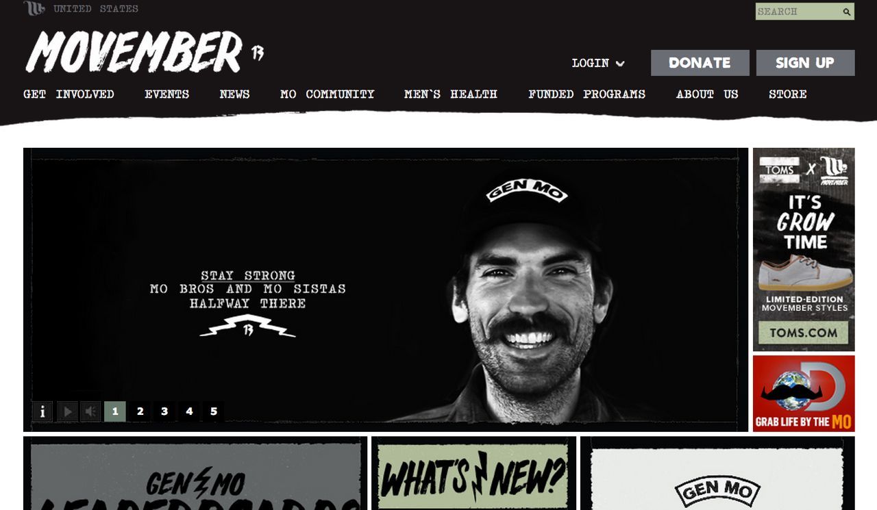 Movember-website